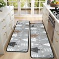 thumbnail image 4 of Kitchen Rugs Sets Of 2,Gray Christmas Tree Pattern Anti Fatigue Kitchen Mat Rugs Non Slip Washable,Decorative Kitchen Floor Mats for Kitchen,Sink,Laundry,17"x47"+17"x47", 4 of 5