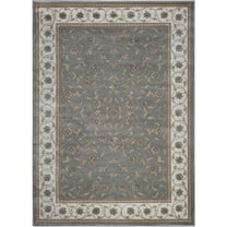 Radici Usa Pisa Area Rug 3743 Traditional Grey Scrolls Petals 3' 3" x 4' 11" Rectangle