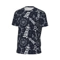 thumbnail image 6 of Wukai Anchors and Lighthouse Print Men's Short-Sleeved Mesh T-Shirt,Quick-Dry Short Sleeve Workout T-Shirt-4X-Large, 6 of 8