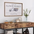 thumbnail image 4 of 23.6×15.7 Inch Spring Sign Decor, Wooden Framed Fresh Cut Flower Market Sign, Spring Flower Wall Decoration for Home Living Room Bathroom Bedroom, 4 of 6