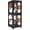 Black-62.8"H, variant on Aivituvin Catio Outdoor Cat Enclosure Mobile Cat House Indoor On Wheels with Scratch Post, Hammock, Resting Box, Platform, Tarp Roof 62.8", Black