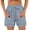 Blue, variant on Shorts for Women 2026 Summer Elastic High Waist Drawstring Wide Leg Relaxed Fit Casual Shorts with Pockets