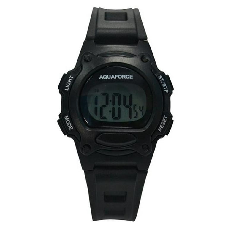 26 011 Ladies Multi Function Black Strap Digital Watch Walmart