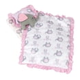 thumbnail image 6 of Emily Rose NEW Toy Wooden Baby Doll Rocking Cradle Bed Crib Furniture with Lovely 4-piece Elephant Themed Reversible 18" Doll Bedding Set - for Dolls up to 19 inches - White/Pink/Gray, 6 of 10