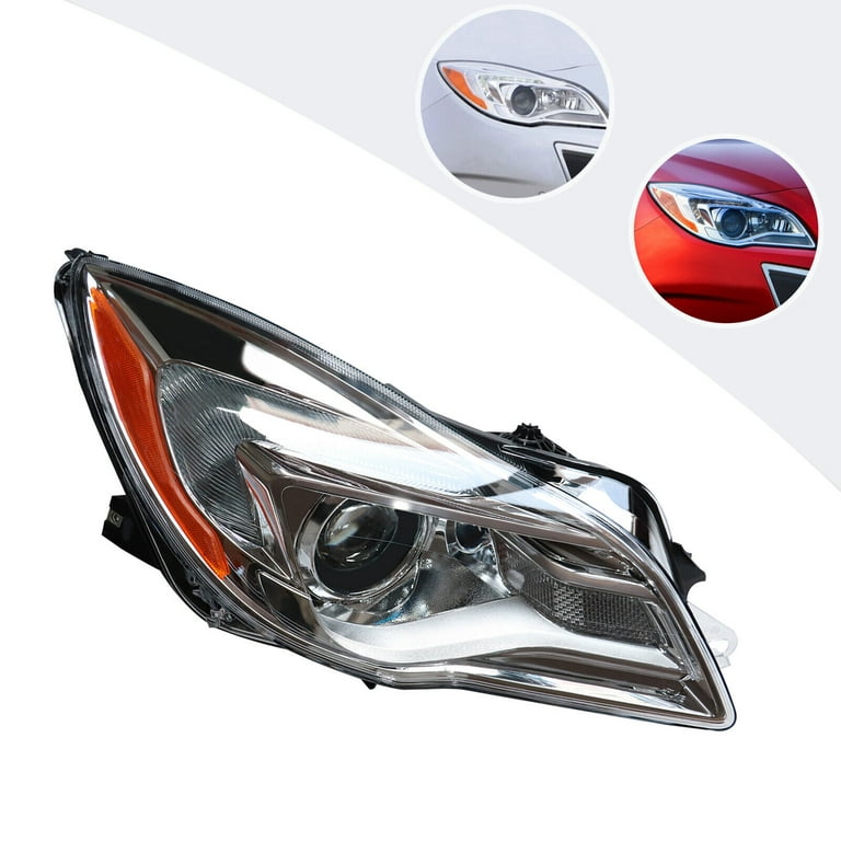 Fit for 2014-2017 Buick Regal Headlight Halogen Right Side W/LED