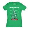Womens Meowy Christmas Cat Shirt Tree Ugly Merry Crazy Funny Gift Sweater (Green) - XL Womens Graphic Tees