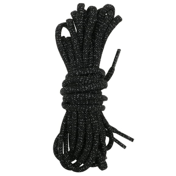 Cordones redondos reflectantes para zapatos, botas que brillan en la oscuridad, cordones de repuesto para zapatillas deportivas, zapatillas para correr, 2 pares