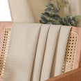 thumbnail image 4 of Chyhomenyc Linen Valance for Windows, Light Filtering Faux Linen Textured Decorative，Rod Pocket Cafe Small Short Window Valance for Kitchen Bathroom Laundry Basement, 60Wx14L inch, 1 Piece, 4 of 7
