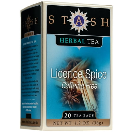 - (3 Boxes) Stash Tea Licorice Spice Herbal Tea, 20 Ct, 1.2 Oz