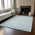 thumbnail image 6 of Addison Rugs Mayfield Washable Transitional Circles Denim Rectangle Rug, 8' x 10', 6 of 6