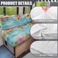 thumbnail image 6 of XYZCANDO Beach Floral Ocean RV Sofa Covers Stretch, for Camper Couch Suitable for Dinette Booth Seats Bench, 6 of 8