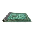 thumbnail image 2 of Ahgly Company Indoor Rectangle Persian Turquoise Blue Traditional Area Rugs, 2' x 4', 2 of 4