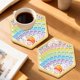 thumbnail image 5 of Juego De 6 Posavasos De Madera Con Mosaicos De Colores Variados Para Manualidades, De Madera, Para Cocina Y Manualidades, Multicolor, UKHBMC, 5 of 6