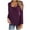 Purple1, variant on ShomPort Women's Fall Long Sleevet Shirts Button Ribbed Knit Slim Basic Tunic Tops Shirts Blouse