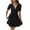 Black, variant on Bigersell Sexy Dresses for Women Nightt Women's Fashion Lacing Ruffles Solid Color Short Sleeve V Neck Printed Dress Midi Dress Women's Plus Sheath Dresses, Style 8626, Pink L