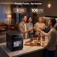 thumbnail image 3 of Simzlife Sphere Ice Machine, 108 Pcs/Day, 2.4" Crystal Clear Ice Ball Maker with Self-Cleaning & Timer, Large Capacity Ice Maker for Home Bar, Whiskey & Cocktails, 3 of 9