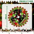 thumbnail image 2 of Merry Christmas Tree Skirt – 36" Farmhouse-Inspired Holiday Decor with Star & Snowflake Design, Perfect for Xmas Party Decorations, 2 of 6