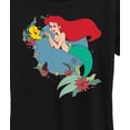 thumbnail image 3 of Disney Princess - Ariel And Flounder With Flowers -  Women's Short Sleeve Graphic T-Shirt, 3 of 5