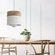 thumbnail image 4 of Lámpara colgante de techo con diseño de madera E27 de iluminación moderna de blanco Yuyangstore lámpara colgante, 4 of 7
