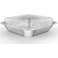 thumbnail image 3 of 40 Pack Foil Pans with Plastic Lids 8 X 8 Inch Disposable Aluminum Tin Foil Baking Pans Meal Prep for Catering Party Meal Prep, Take Out, Freeze, Food Storage, Prepping Food, 3 of 7