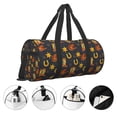 thumbnail image 3 of Balery Wild West Golden Horseshoe Bolsa de Gimnasio para Mujeres y Hombres, Bolsa de Viaje Impermeable, Bolsa de Fin de Semana con Compartimento para Zapatos y Bolsillo Húmedo, 3 of 6