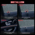 thumbnail image 4 of PRIME - Silver Aluminum Door Lock Stick Knob Pull Pins Cover Car Interior Accessories, 4 of 6