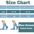 thumbnail image 5 of Sierra Socks Blue Dream Pattern CoolMax Socks, Nature Collection for Men & Women Eco-Friendly Colorful Knee High Socks, 5 of 5