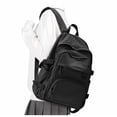 thumbnail image 1 of Mochila Lendolk ligera e impermeable para la universidad, color negro, 1 of 7