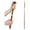 Traveler Oak-Red, variant on Brazos Twisted Traveler's Stick Brown Oak Wood Walking Stick 55 Inch Height