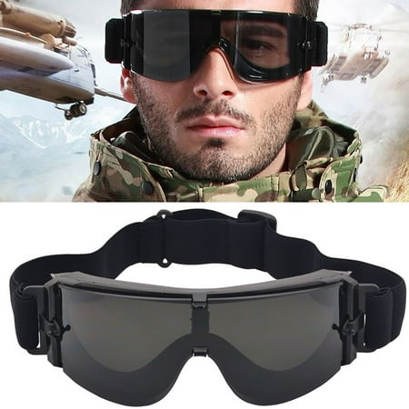Mairbeon Outdoor Airsoft Paintball Windproof Protection Goggles Anti-UV Glasses Eyewear