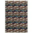 thumbnail image 2 of Luxe Weavers Modern Abstract Waves Fringe Area Rug Multi 8x10, Machine-Woven Carpet, 2 of 7