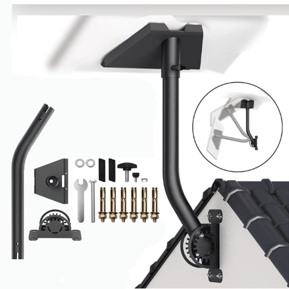 Gen 3 Mounting Kit, Third Generation Roof & Wall Bracket, Adjustable Installation Kit for Wall, Roof and Eaves, All Metal Structure Third Gen Fixed Mount Accessory