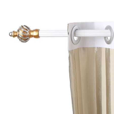 Family Fittings Curtain Window Rod Ending Cap Finials Gold Tone