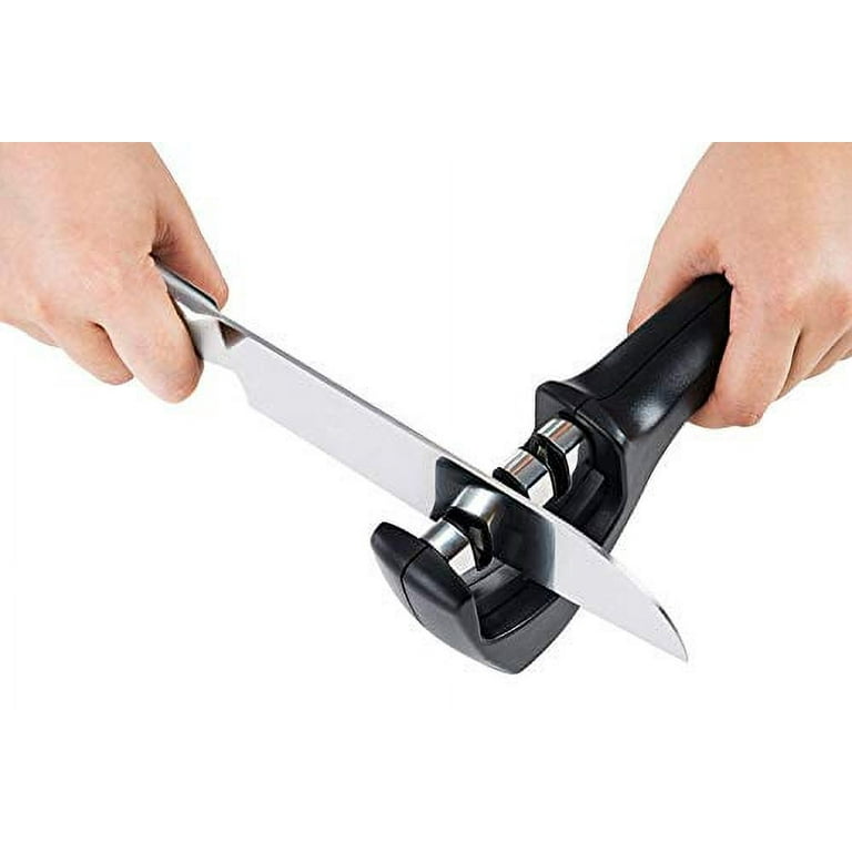 Knife Sharpener 3 Stage Knife Sharpening Tool For Dull Steel, Parin