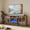 Brown, variant on BaPiPro 98" Farmhouse TV Stand with Fireplace for TVs up to 100", Black Fireplace TV Stand Media Entertainment Center with Large Storage Cabinets for Living Room, Gray