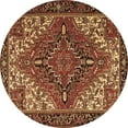 thumbnail image 1 of Ahgly Company Indoor Round Persian Brown Traditional Area Rugs, 3' Round, 1 of 4
