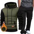 thumbnail image 2 of Dovford Men's Sweatsuits Set Fleece Hoodie and Jogger Two Piece Tracksuits Sweatpants with Sweatshirts Outfits, 2 of 7