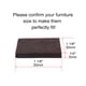 thumbnail image 2 of Uxcell Almohadillas de Fieltro para Muebles de 24 Piezas Marrón, Protector de Piso Cuadrado para Patas de Sillas 30 x 30 x 5 mm, 2 of 7