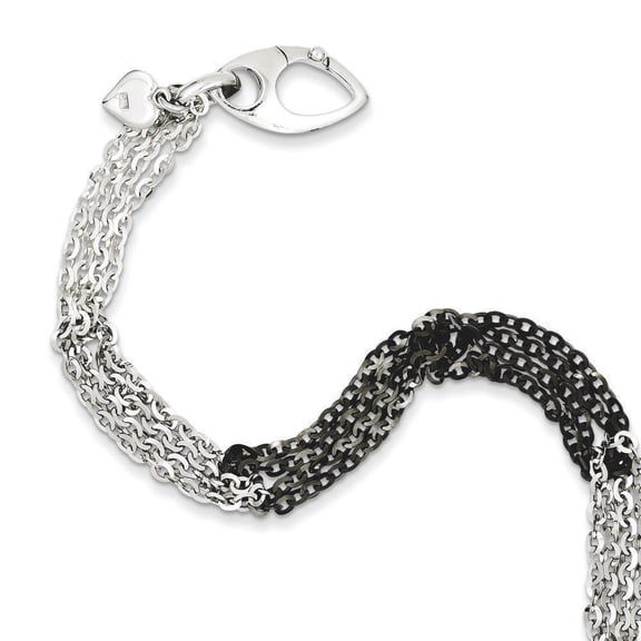 Sterling Silver Fancy 7.5 Inch Bracelet - 6.2 Grams - Measures 7mm Wide