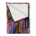 thumbnail image 2 of Guilin Soft Flannel Fleece Throw Blanket, Image of Stalactite and Stalagmite Formations Assembly Dragon Cave Yangshuo, Cozy Plush for Indoor and Outdoor Use, 70" x 90", Multicolor, by Ambesonne, 2 of 5