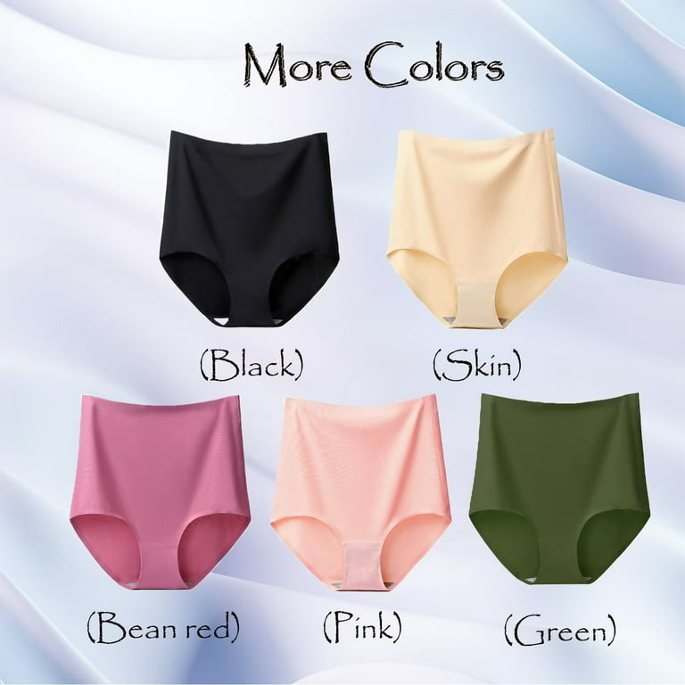 Yunleeb Ultra High Waisted Underwear for Women Tummy Control Seamless  Panties 2 Pack Mix1 M 