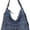 Vintage Blue, variant on Sunyuer Women Vintage Washed Denim Hobo Bag, Multi Pocket Convertible Shoulder Tote, Casual Denim Crossbody Backpack with Adjustable Strap, Large Capacity Daily Shopper Handbag
