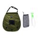 thumbnail image 2 of Bolsa de ducha exterior de 20 litros, compacta, ligera, de PVC, con calefacción solar y manguera flexible portátil. Verde, 2 of 9
