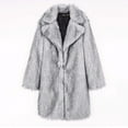 thumbnail image 4 of ZACPNCV Mens Long Faux Fur Coat Furry Jacket Lapel Collar Shaggy Jackets Winter Warm Outerwear Parka Overcoat, 4 of 9