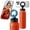 Strong magnetic heat preservation - orange, variant on Magnetic Stainless Steel Sports Water Bottle, Double-Wall Leak-Proof Design with Lid, Comes with Matching Phone Mount for Fitness Use