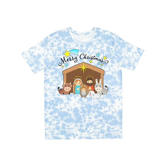Inktastic Merry Christmas Cute Nativity Scene T-Shirt