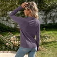 thumbnail image 4 of Livrdious Womens Lightweight Cardigan Sweater Long Sleeve Button Down Knit Cardigan with Lapel Collar, 4 of 6