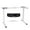 White, variant on Gymax Electric Sit Stand Desk Frame Dual Motor Standing Desk Base w/ Cable Tray Black