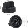 thumbnail image 3 of VT2561 Plastic Filter Nut and Drain Cap Kit for Ridgid Pre-2010 Wet/Dry Vacuums ，73316 Filter Plate Nut and 47922 Drain Cap Replacement Parts (3 Pack), 3 of 6