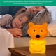 thumbnail image 5 of Fox De Dibujos Animados Luz De Noche De Silicona Suave Linda Carga Usb Pat Light Interruptor De Control Remoto Luz Led Fox Lámpara De Mesa Con Luz Rgb Luz Cálida Para Dormitorio Noticed HA018431-00, 5 of 7